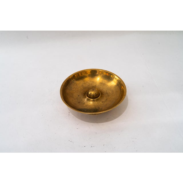 Vintage Art Deco Ashtray in Brass, 1920s For Sale - Image 4 of 8