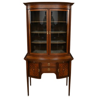 Mahogany Showcase Desk, 1920s For Sale