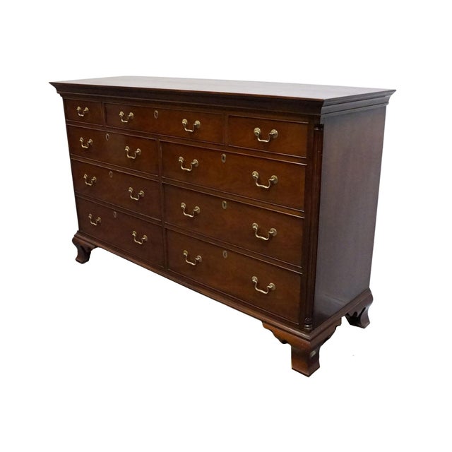HICKORY CHAIR James River Collection Solid Cherry Traditional 68" Double Dresser 42" High 68.5" Wide 21" Deep We...