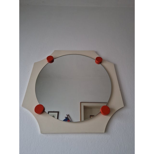 Vintage Space Age Design Mirror, 1970 For Sale - Image 6 of 9
