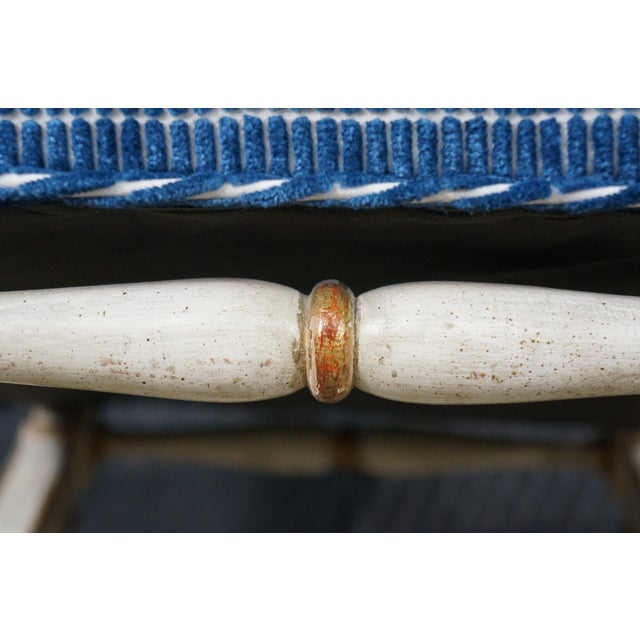 Vintage Italian Neoclassical X-Form Curule Bench Stool Ottoman Attributed to Baker Furniture For Sale - Image 13 of 18