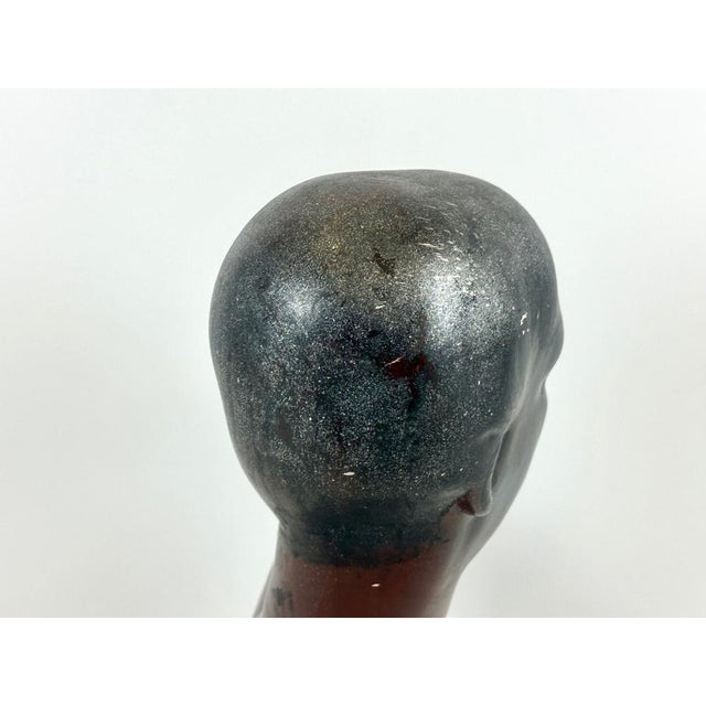 Mid-Century Hand-Crafted Female Head Mannequin Sculpture, 1950s For Sale - Image 11 of 18
