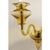 Elegant italian wall sconce in amber made in murano glass and gold plated metal frame. for classical and modern interiors,...