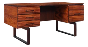 Danish Modern Rosewood Desk by Henning Jensen and Torbin Valeur