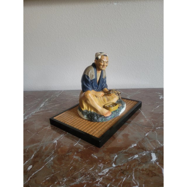 Ceramic Vintage Mid 20th Century Asian Hakata Mimasu Doll For Sale - Image 7 of 12