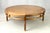 Brown Mid-Century Modern "Medallion Limited" Four-Pie Wood Coffee Table With Brass Ferrules For Sale - Image 8 of 13