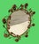 Rustic European Vintage Italian Tole Mirror With Verdigris Finish Roses on Vine For Sale - Image 3 of 9