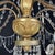 Blue Antique Genoese Empire Chandeliers in Crystal and Gilded Wood, 1780s, Set of 2 For Sale - Image 8 of 14