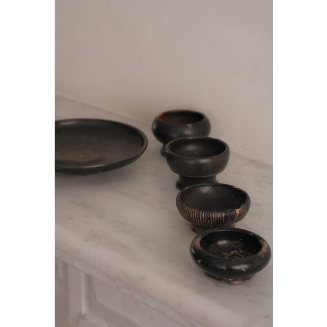Ceramic Antique Greek Earthenware Bowls, Set of 5 For Sale - Image 7 of 8