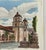 Traditional Don Harrah Old Mission Santa Barbara Hand Colored Lithograph For Sale - Image 3 of 4