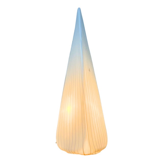 Vetri Murano Striped Pyramidal Lamp by Lino Tagliapietra for Effetre International, Italy, 1970s For Sale
