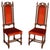 19th Century Italian Hand Carved Walnut Hall Chairs attributed to Cadorin, Set of 2 For Sale - Image 9 of 9