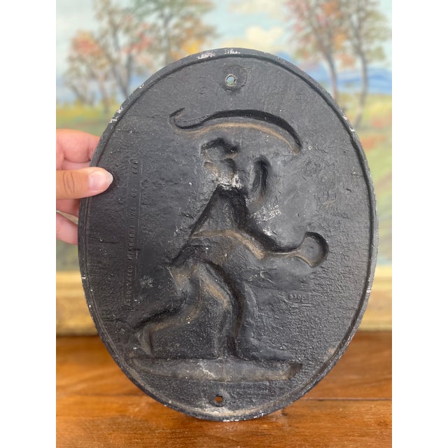 Metal 19th Century Cast Iron Firemark Plaque by Associated Firemen's Insurance Company. Washington d.c., 1848. For Sale - Image 7 of 9