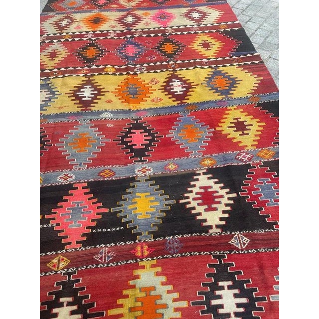 Mid-Century Turkish Anatolian Kilim, 1950s For Sale - Image 15 of 18