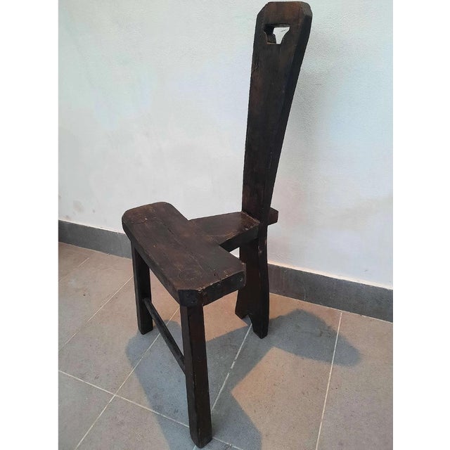 Wood Milking Chair, 1980s, in Good conditions. Designed 1890 to 1919