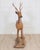 Wood Italian 20th Century Life-Size Walnut Deer Sculpture For Sale - Image 7 of 12