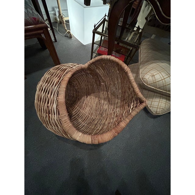 Monumental Woven Rattan Shell Form Sculpture For Sale - Image 4 of 11