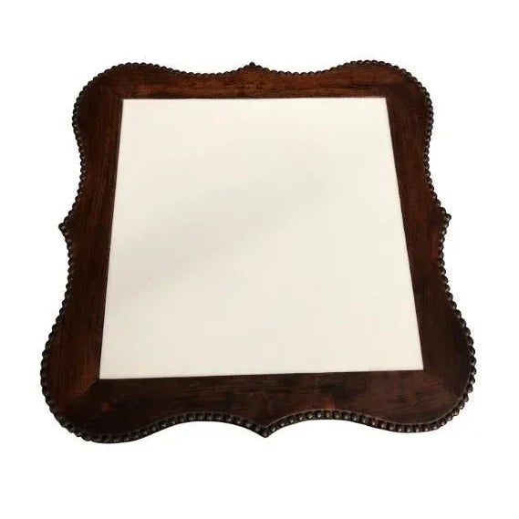 19th Century Chinese Carved Hardwood Center Table with Marble Top For Sale - Image 3 of 11