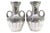 Small Silver Vases with Floral Motifs and Embossed Garlands, Set of 2 For Sale - Image 6 of 6