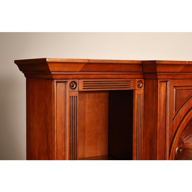 Brown Harden Chippendale Style Cherry Library Bookcase For Sale - Image 8 of 18