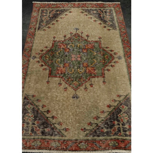 Turkish Mini Rug Oriental Hand Knotted Vintage Rug 2'3" x 3'6" #21107 Explore a curated collection of hallway runners,...