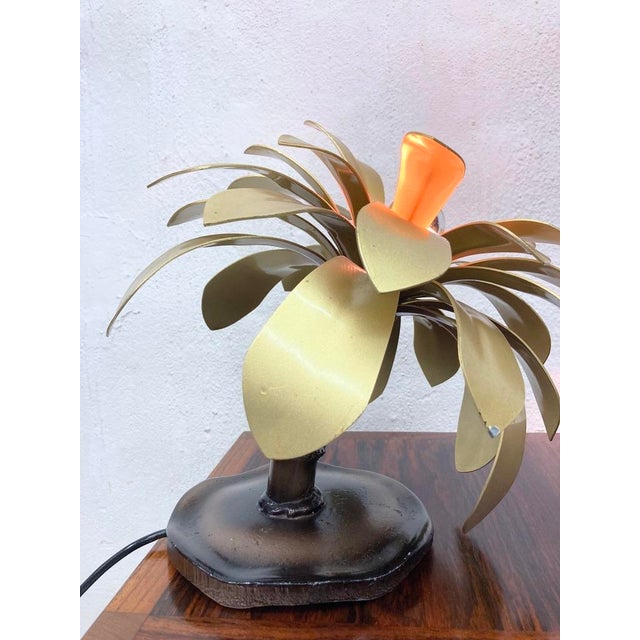 Metal Hollywood Regency Table Lamp, 1980s For Sale - Image 7 of 13