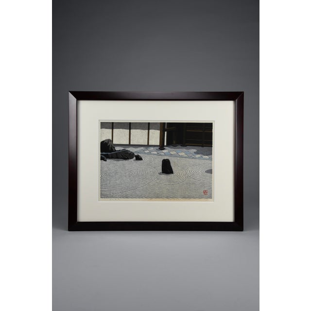 1990s Masao Ido, Japanese Sōsaku Hanga, 1990, Woodblock Print For Sale - Image 5 of 9