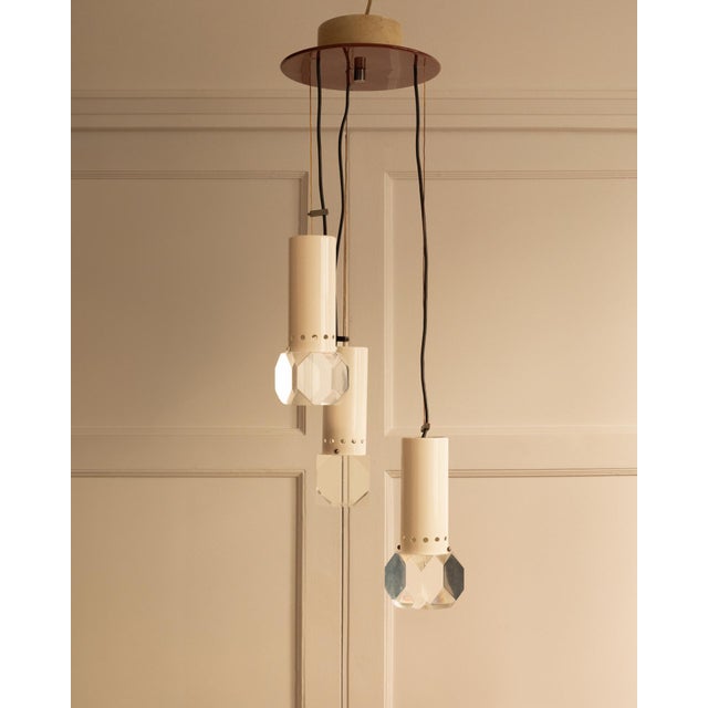 Metal Italian Pendant Light, 1970s For Sale - Image 7 of 9