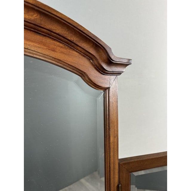 20th Century Louis XVI Dressing Table with Triptych Mirror For Sale - Image 9 of 13