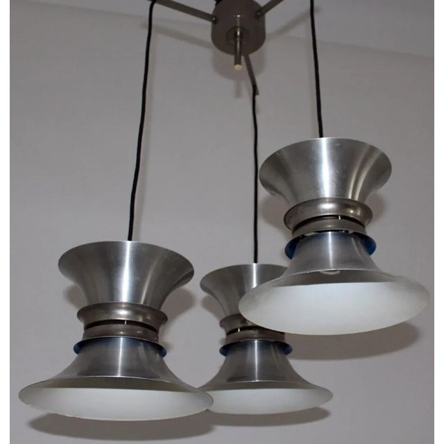 Mid-Century Cascading Chandelier by Jo Hammerborg for Fog und Morup For Sale - Image 3 of 6