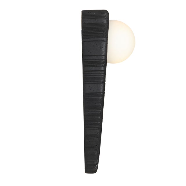 Arteriors Home Laredo Black Lava Stone Composite Sconce For Sale In Dallas - Image 6 of 10