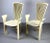 Late 20th Century Pietro Constantini Cream Lacquered Dining Chairs - a Pair For Sale - Image 10 of 10