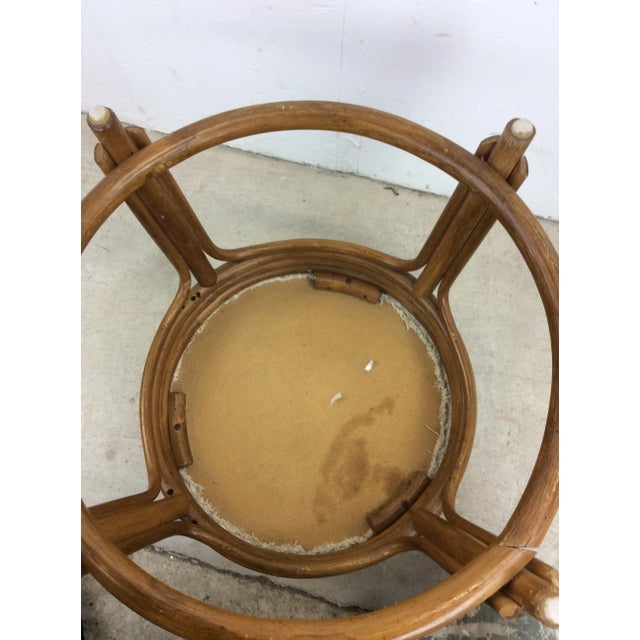 Vintage Rattan Footstool Ottoman Chairish