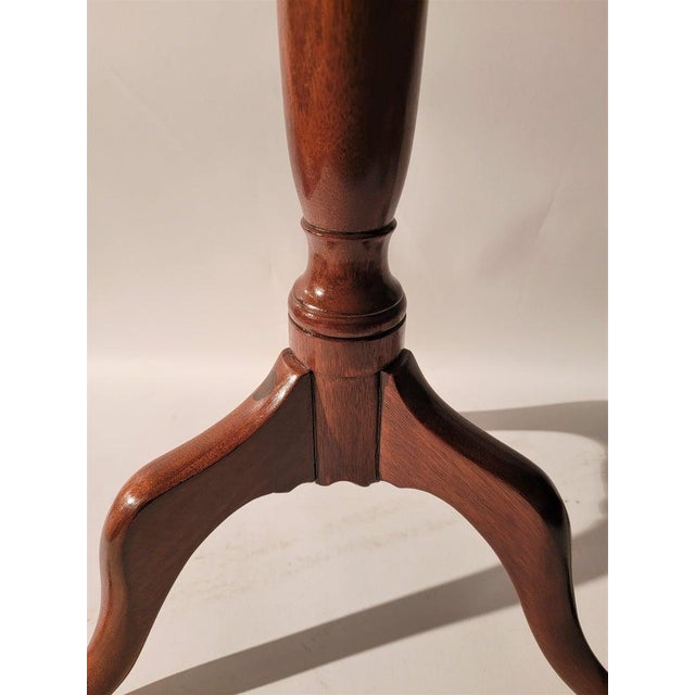 Rustic 19th C Tilt Top Mahogany Table For Sale - Image 3 of 8