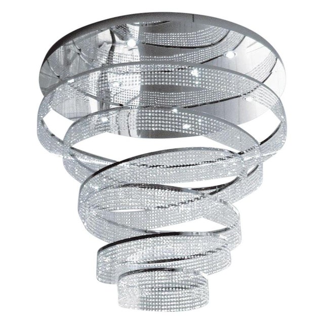 Metal Saturn Crystal Chandelier by Aggiolight For Sale - Image 7 of 7