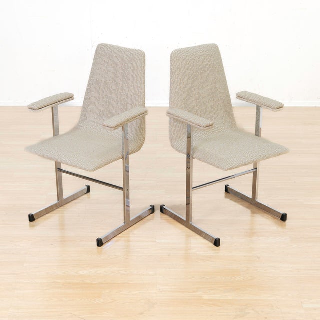 Post Modern Chrome Dining Chairs by Tim Bates for Pieff Furniture, 1970s For Sale - Image 9 of 16