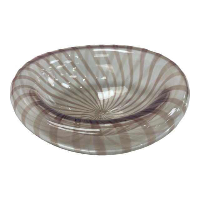 Vintage John Geci Penland Signed Artglass Bowl For Sale