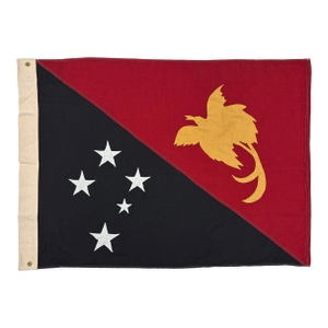 Vintage Sewn Flag of Papua New Guinea