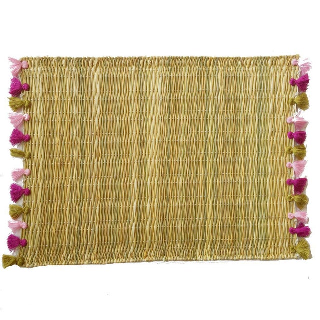 2010s Lola Placemat With Tassel, Set of 2 Ojai For Sale - Image 5 of 5