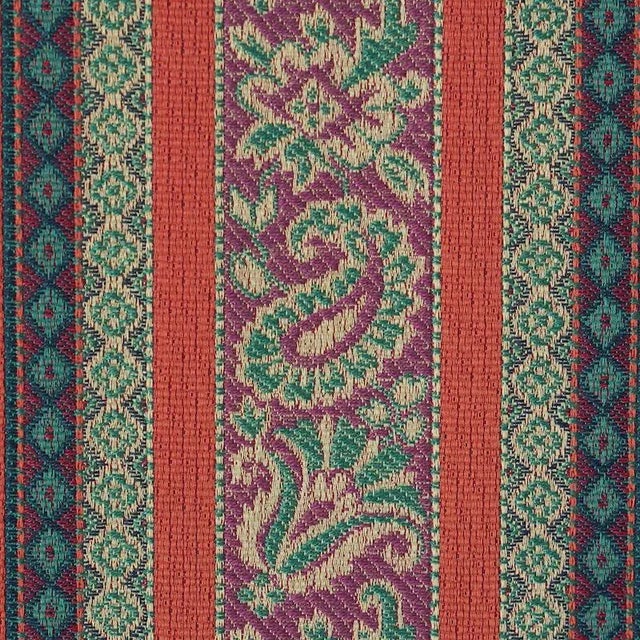 This elaborately detailed, multi-color showstopper is the perfect upholstery weight stripe. It‚Äôs a wonderfully pattern...