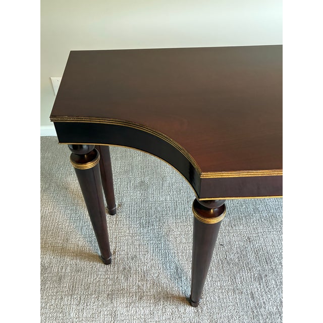 Wood Late 20th Century Barbara Barry for Baker Modern Regency Console Table For Sale - Image 7 of 8