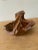 Set of Two Sculpted Wood Decor Bowls For Sale - Image 10 of 13