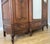Brown Antique French Rocaille Carved Oak 3-Door Armoire with Mirror For Sale - Image 8 of 14