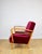 Red Vintage Art Deco Loft Armchair in Raspberry, 1960s For Sale - Image 8 of 13