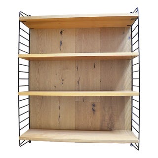 Mid-Century String Wall Shelf by Nisse Strinning, 1950s For Sale