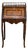 Italian 19th Century Walnut and Mahogany Writing Table with Slant Front Desk For Sale