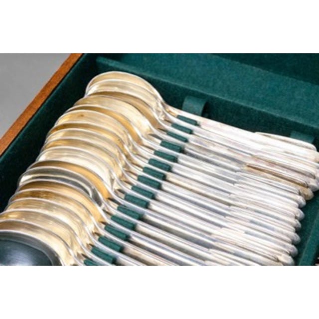 Art Deco Silver Cutlery from Fjerdingstad, 1930s, Set of 78 For Sale - Image 16 of 18