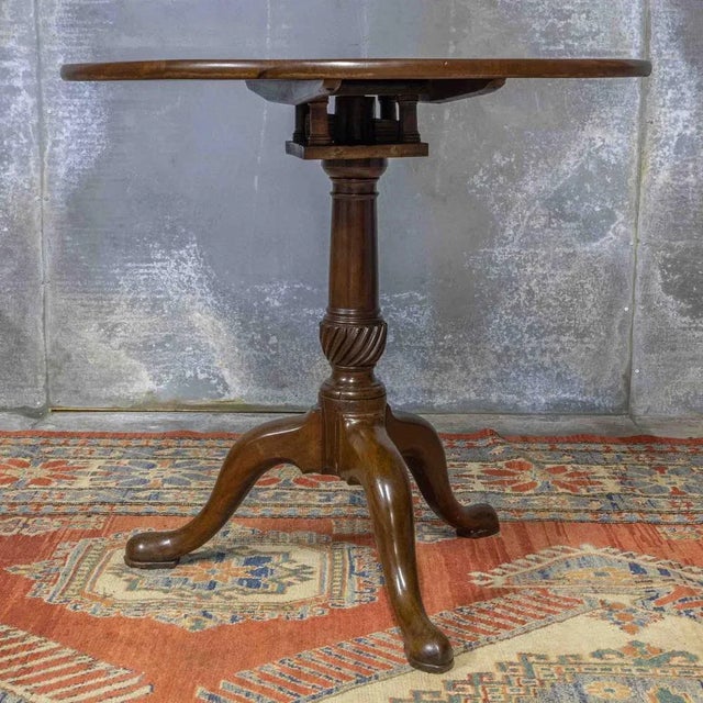 Georgian Mahogany Tripod Table For Sale - Image 10 of 11