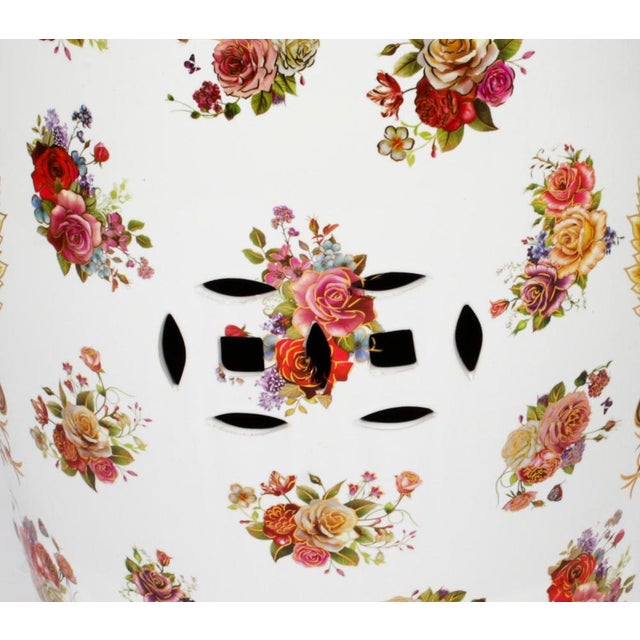 Set of Vintage Japanese Inspired Porcelain Garden Seats For Sale - Image 16 of 18