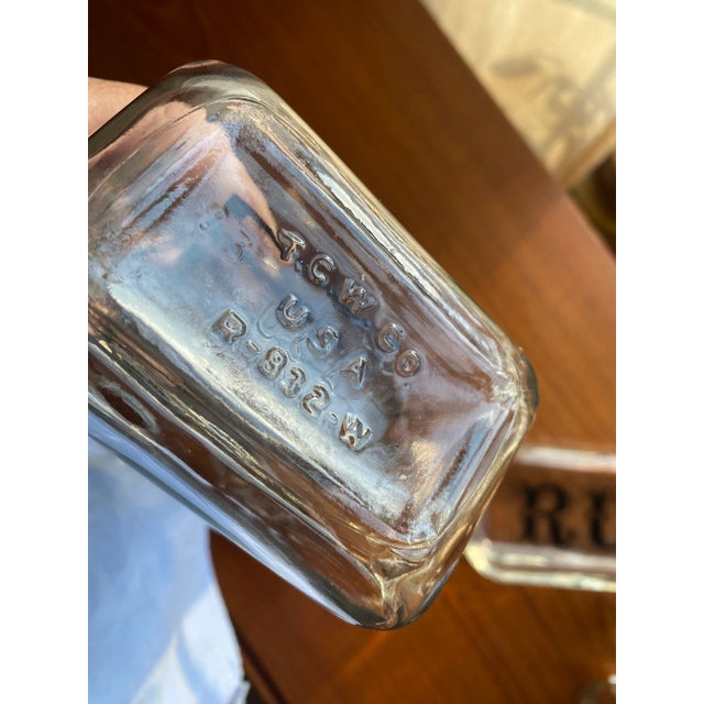 Transparent Modernist Minimalist Alphagraphics Liquor Bottles (Barware After Verner Panton), Set of 4 For Sale - Image 8 of 8